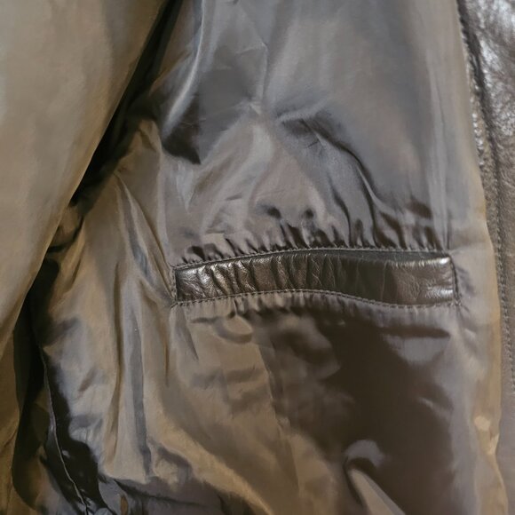 LEVI STRAUSS REAL Cowhide LEATHER Truckers Jacket - Picture 5 of 8